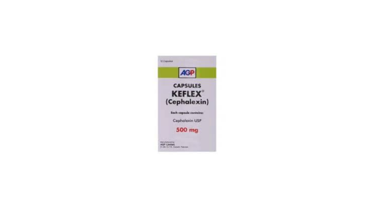 Keflex Capsules 500mg (1 Box = 1 Strip)(1 Strip = 12 Capsules)