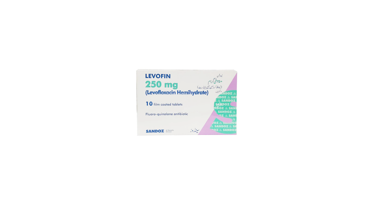 Levofin Tablets 250mg (1 Box = 1 Strip)(1 Strip = 10 Tablets)