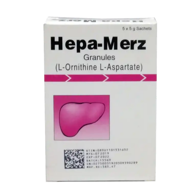 Hepa-Merz Granule Powder Sachets 5g (1 Box = 5 Sachets) Hover Image