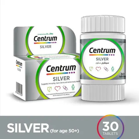 Centrum Silver Multivitamin Tablets (1 Bottle = 30 Tablets) Hover Image