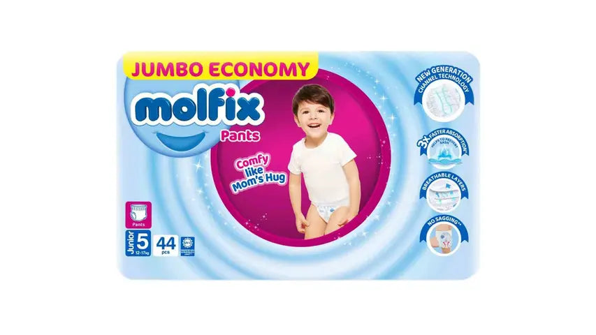 Molfix Baby Pants Jumbo Pack Junior Size 5 44Pcs