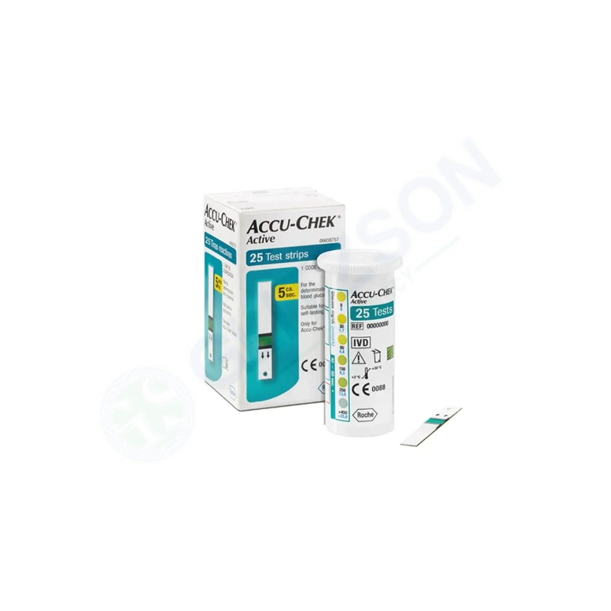 ACCU-Chek Active Blood Glucose Strips (Box = 25 Strips)