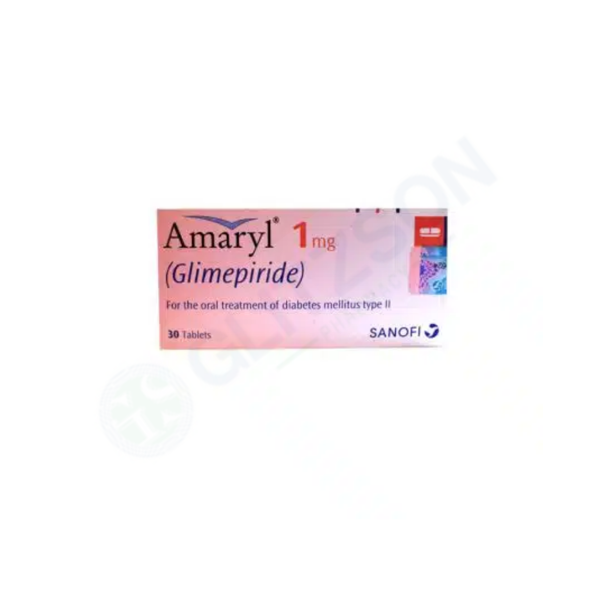 Amaryl Tablets 1mg (1 Strip = 15 Tablets)