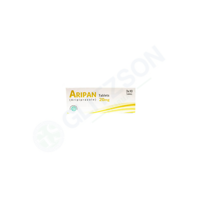 ARIPAN TABLETS 20MG 1 BOX=3 STRIPS Hover Image