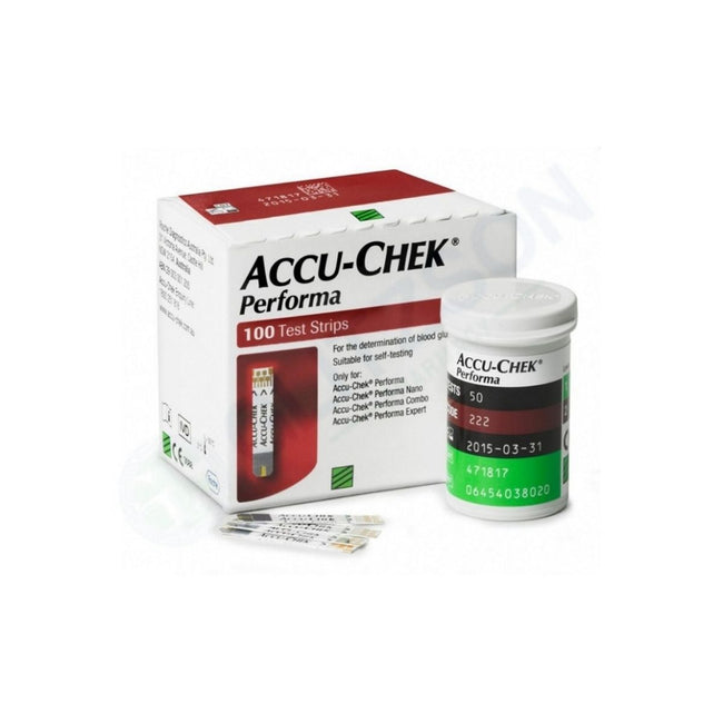 Accu-Chek Performa Gluco Strips (Box = 100 Strips) Hover Image