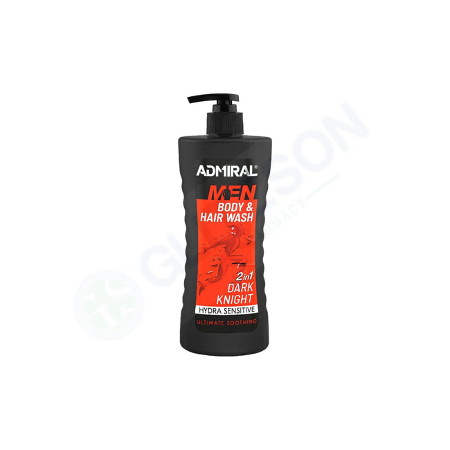 Admiral Men Dark Knight 2in1 Body & Hair Wash 400ml Hover Image