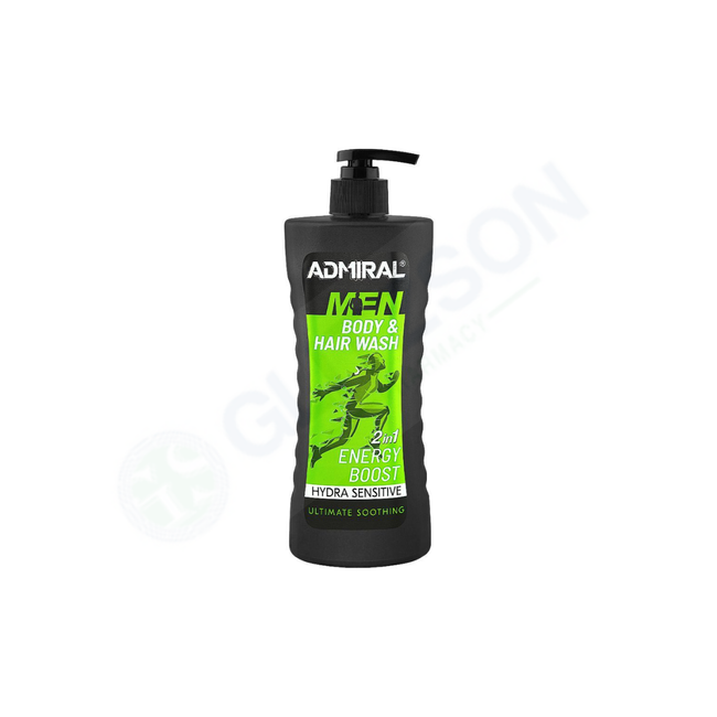 Admiral Men Energy Boost 2in1 Body & Hair Wash 400ml Hover Image
