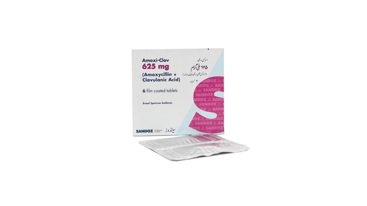 Amoxi-Clav Tablets 625mg (1 Box = 2 Strips) (1 Strip = 3 Tablets)