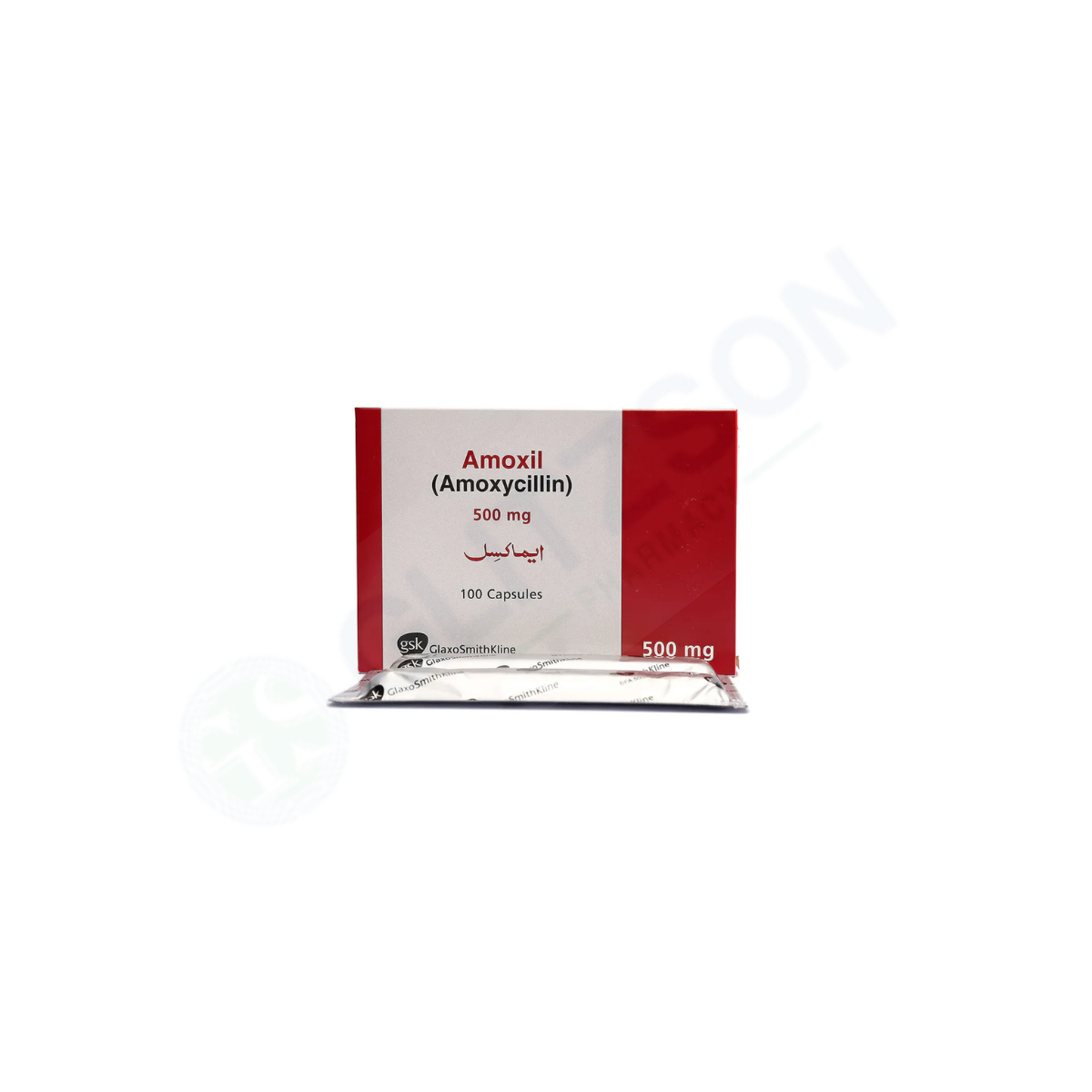 Amoxil Capsules 500mg (1 Strip = 20 Capsules)