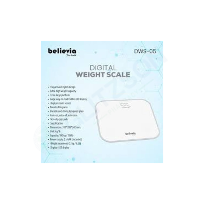 Believia Dws005 Digital Weight Scale Hover Image