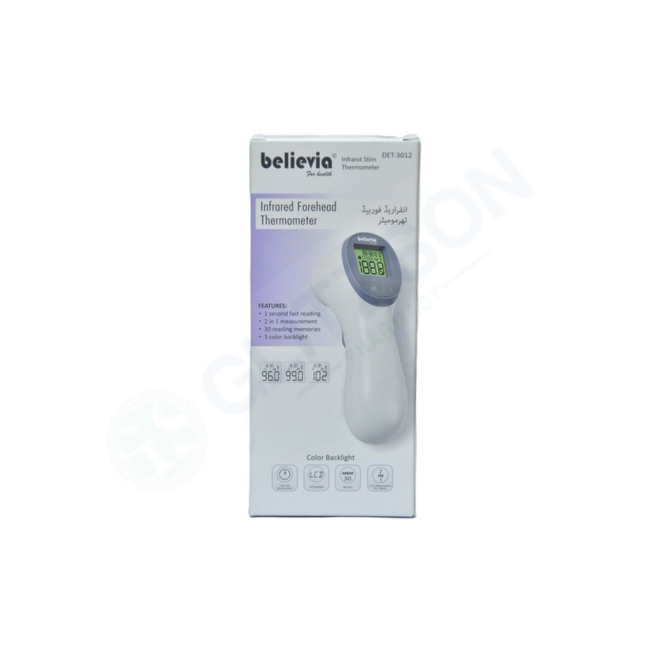 Believia infrared forehead thermometer det 3012 Hover Image