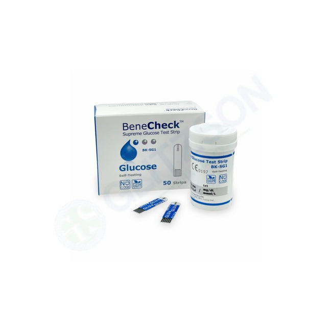 BeneCheck Glucose Test Strips (Box = 50 Strips) Hover Image