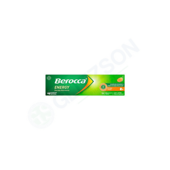 Berocca Performance Orange - Multivitamin - Performance Enhancer Effervescent Tablets (1 Bottle = 15 Tablets) Hover Image