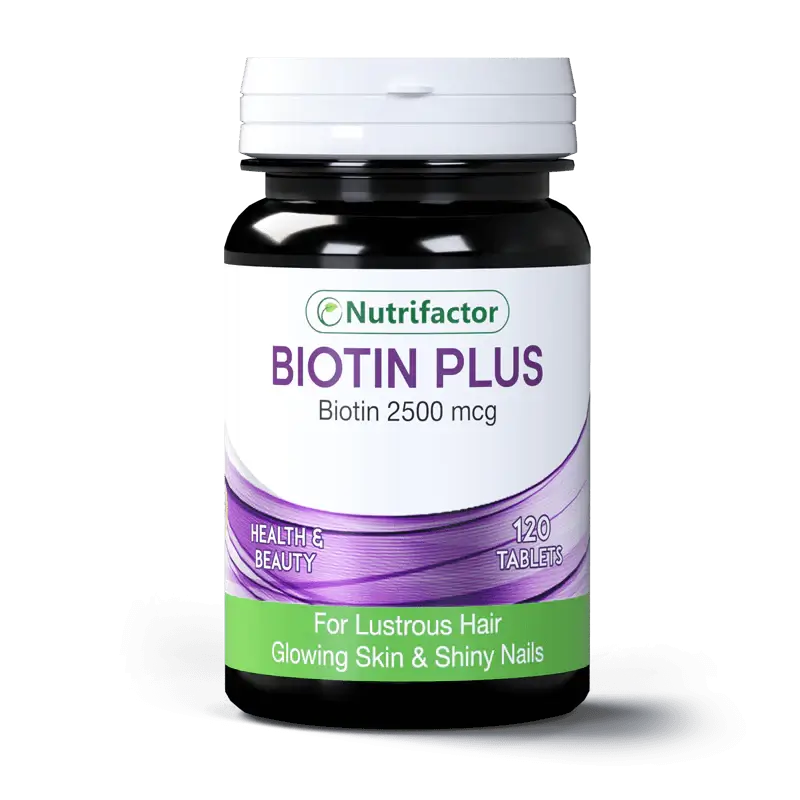 Nutrifactor Biotin Plus Tablets (1 Bottle = 120 Tablets)