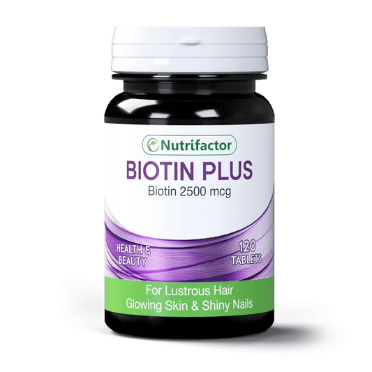 Nutrifactor Biotin Plus Tablets (1 Bottle = 120 Tablets)