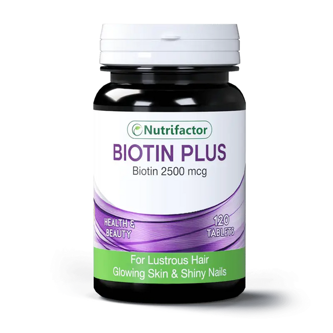 Nutrifactor Biotin Plus Tablets (1 Bottle = 120 Tablets) Hover Image