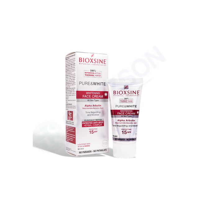 Bioxsine Pure & White Whitening Face Cream 50ml Hover Image