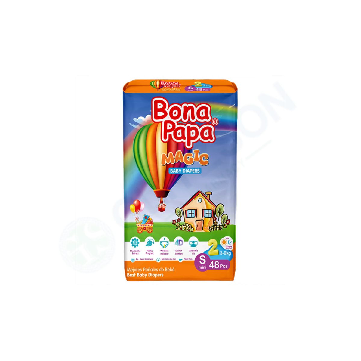 Bona Papa Magic Baby Diapers Small size 2 48Pcs