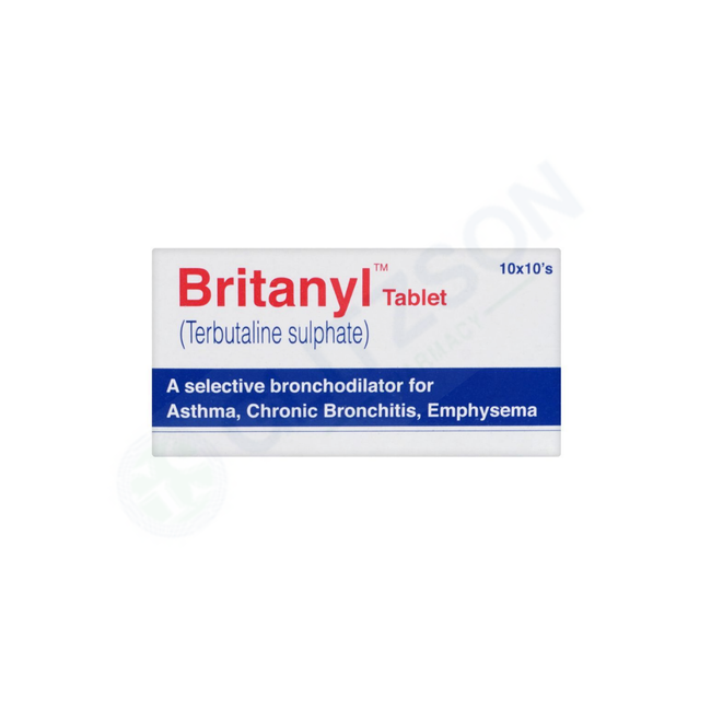 Britanyl Tablets 2.5mg (1 Strip = 10 Tablets) Hover Image