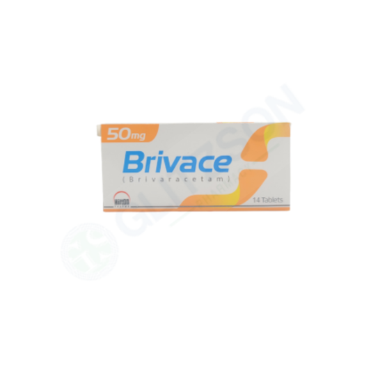 Brivace 50mg tab (1box =14tab)
