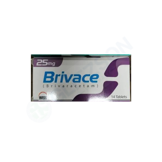 Brivace Tablets 25mg (1 Box = 2 Strips) (1 Strip = 7 Tablets)