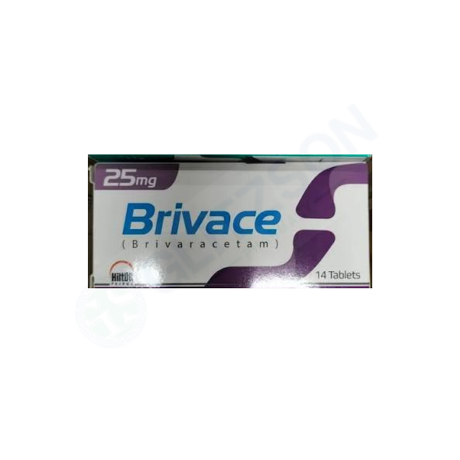 Brivace Tablets 25mg (1 Box = 2 Strips) (1 Strip = 7 Tablets) Hover Image