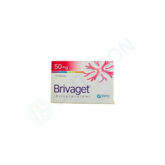 Brivaget Tablets 50mg (1 Box = 2 Strips) (1 Strip = 7 Tablets)