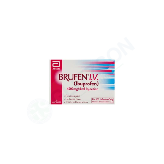 Brufen 400mg/4ml inj iv 10s Hover Image