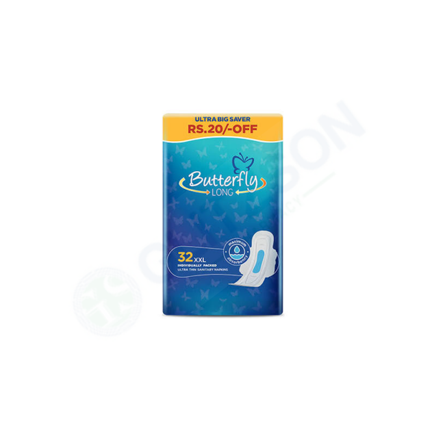 Butterfly Ultra Big Saver Sanitary Pads Long XXL 32Pc Hover Image
