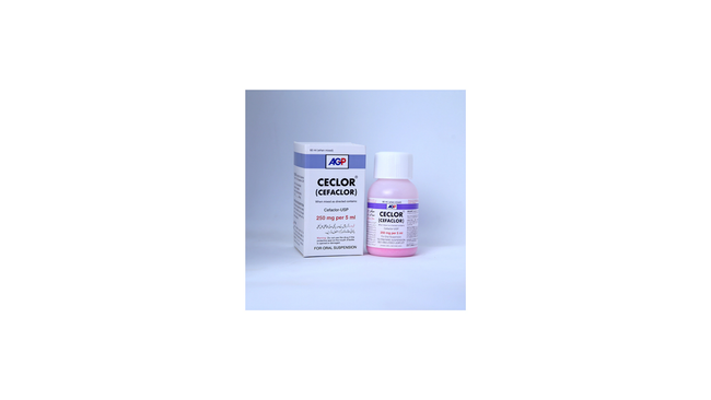 Ceclor 60ml Suspension 250mg/5ml Hover Image