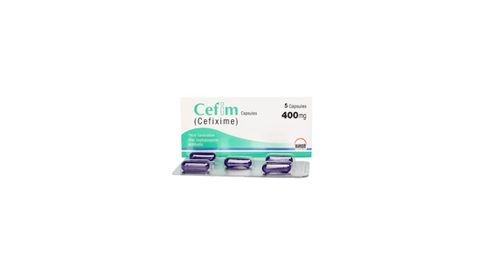 Cefim Capsules 400mg (1 Box = 1 Strip)(1 Strip = 5 Capsules)