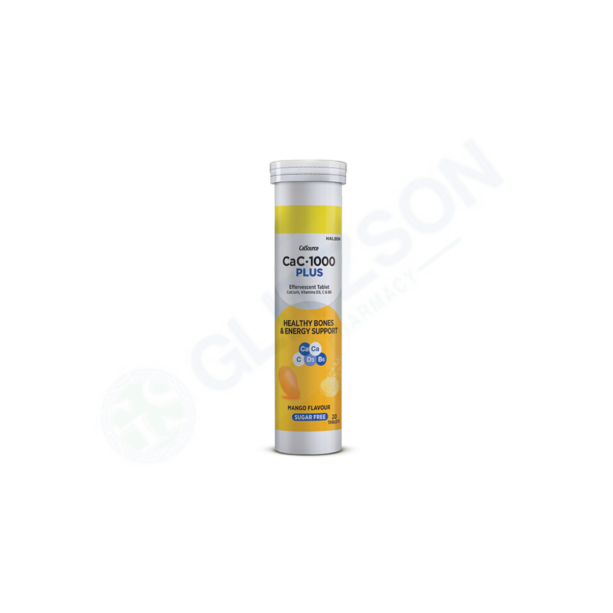 Cac-1000 Plus Mango (Sugar Free) Effervescent Tablets (1 Bottle = 20 Tablets)