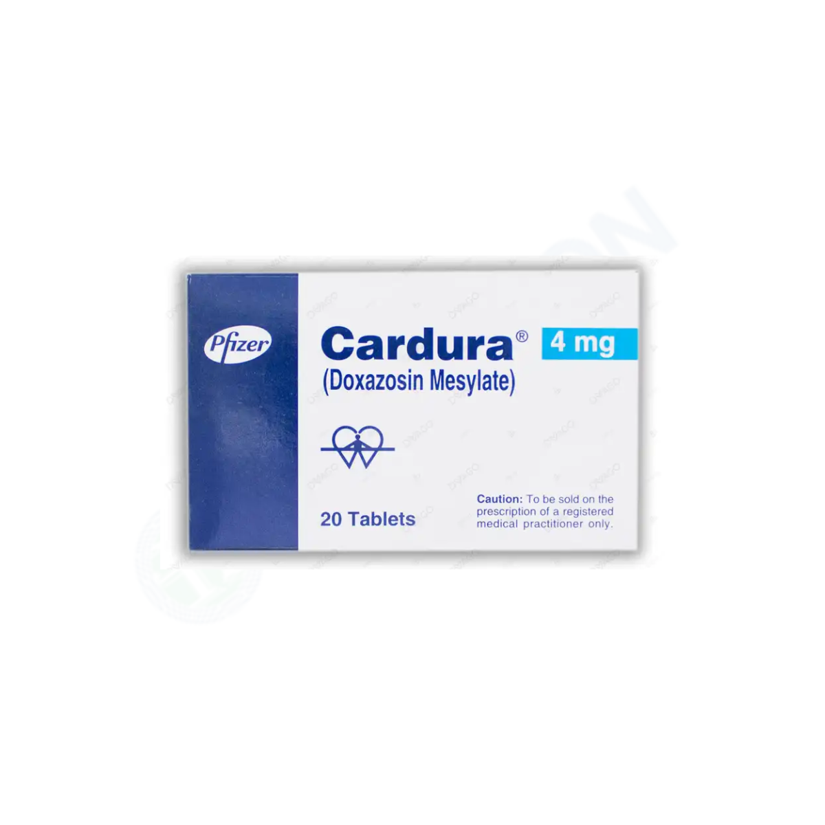 Cardura Tablets 4mg (1 Box = 2 Strips) (1 Strip = 10 Tablets)