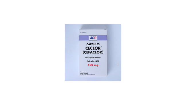 Ceclor Capsules 500mg (1 Box = 1 Strip)(1 Strip = 12 Capsules) Hover Image