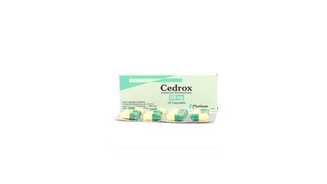 Cedrox Capsules 500mg (1 Strip = 12Capsules) Hover Image