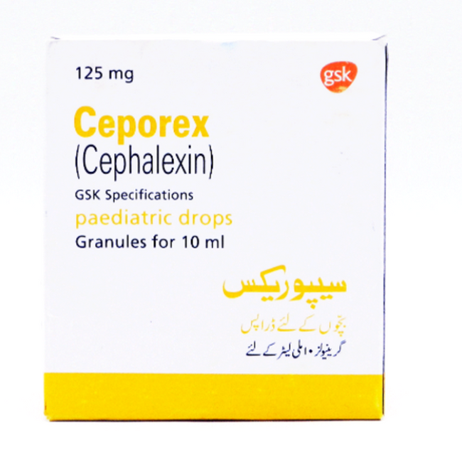 Ceporex 125mg Drop Hover Image