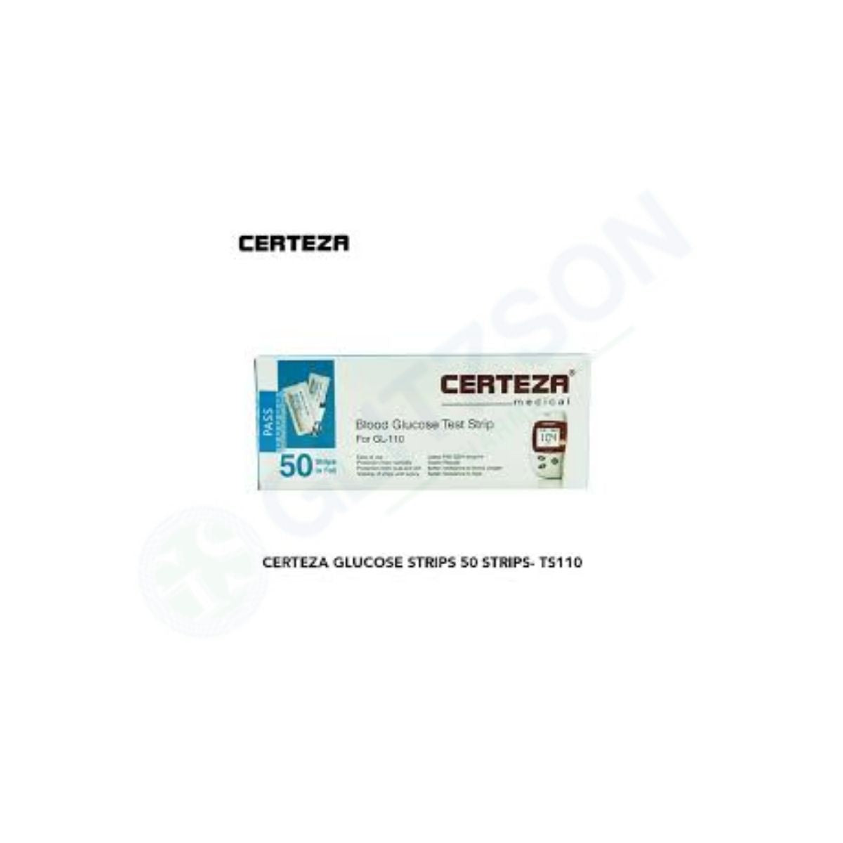 Certeza TS110 Glucose Strips (Pack of 50 Strips)