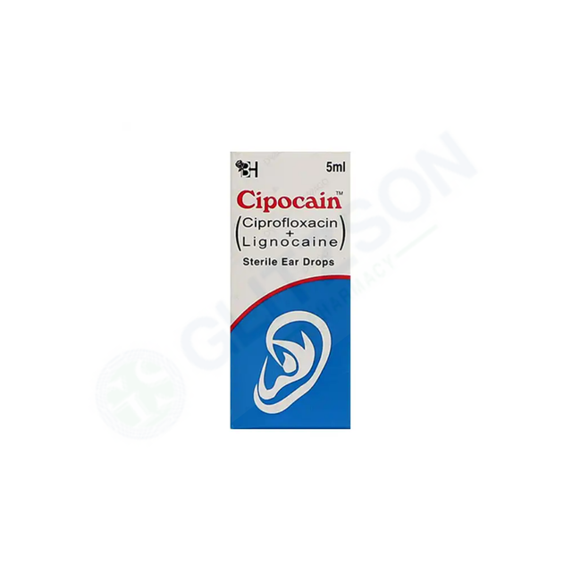 Cipocain Ear Drops 5ml Hover Image