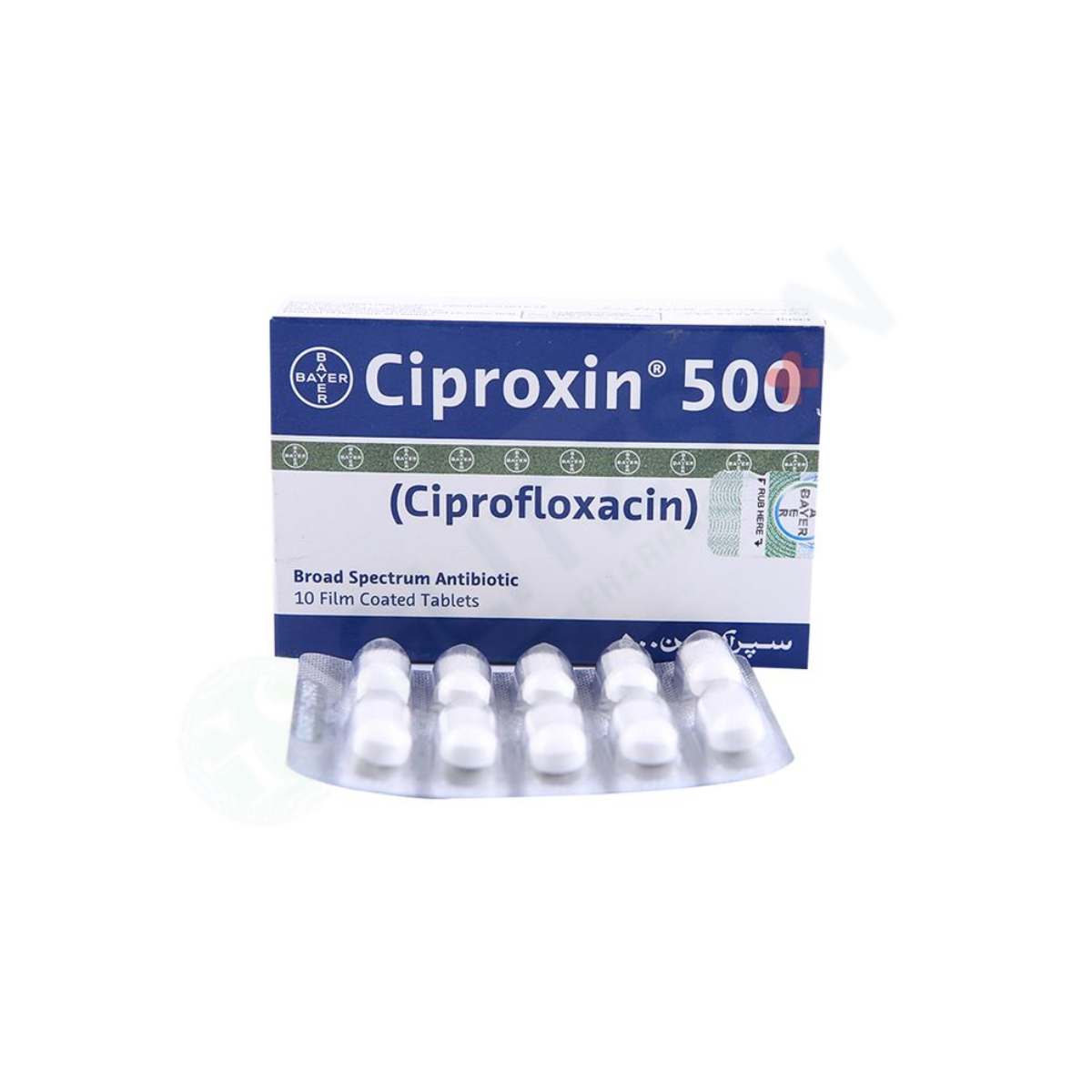 Ciproxin Tablets 500mg (1 Box = 1 Strip)(1 Strip = 10 Tablets)