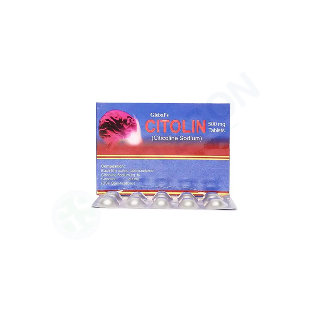 Citolin Tablets 500mg (1 Box = 12 Tablets) Hover Image