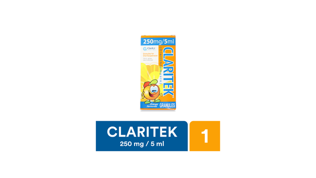 Claritek 70ml Suspension 250mg/5ml Hover Image