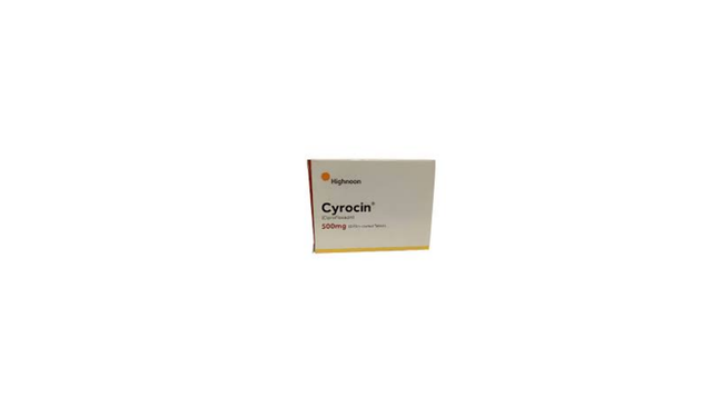 Cyrocin Tablets 500mg (1 Box = 1 Strip)(1 Strip = 10 Tablets) Hover Image