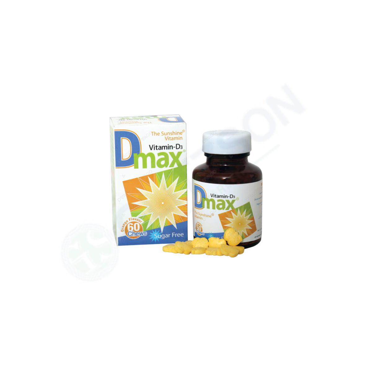 D-Max Chewable Tablets 2000Iu (1 Bottle = 60 Tablets)