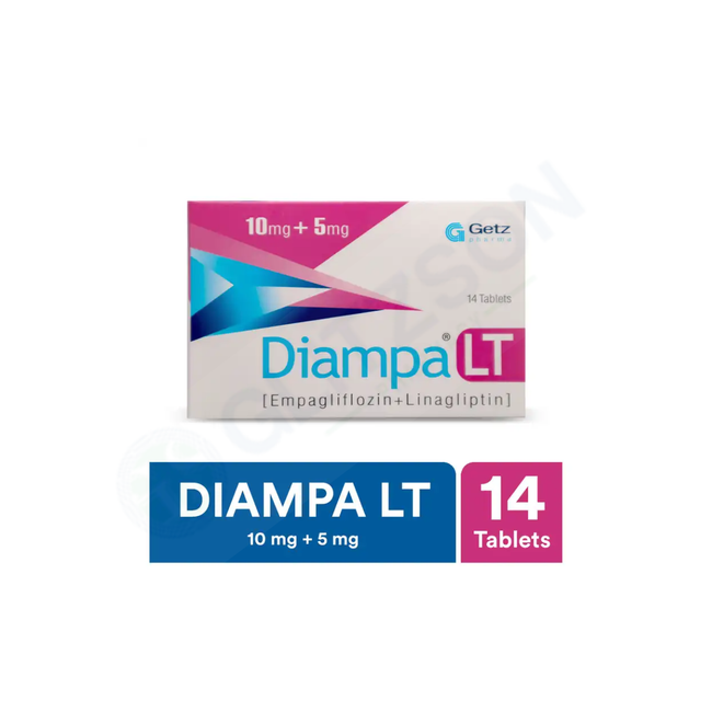 Diampa LT Tablets 10mg+5mg (1 Box = 2 Strips) (1 Strip = 7 Tablets) Hover Image
