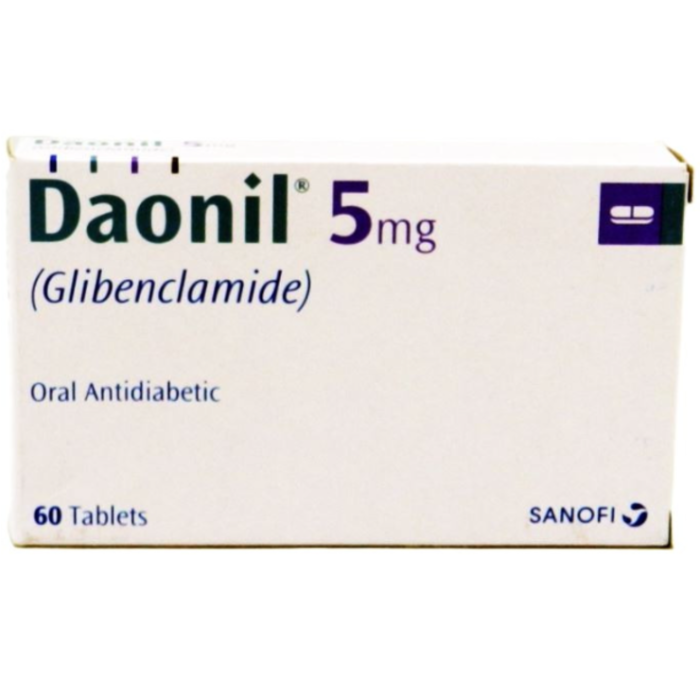 Daonil Tablets 5mg (1 Box = 6 Strips)