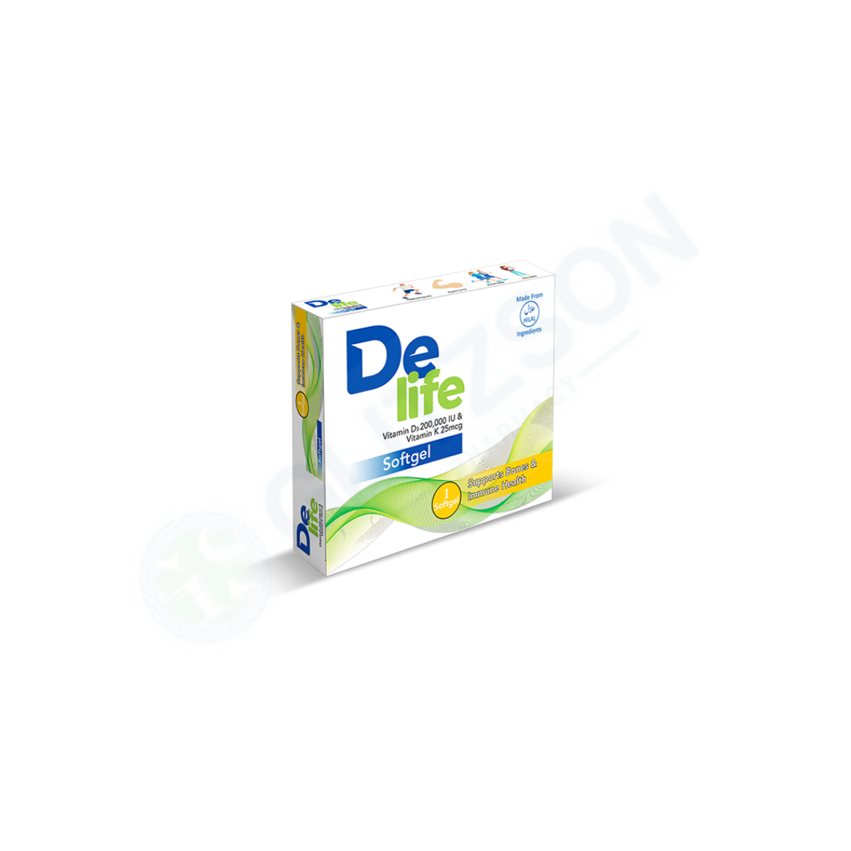 Delife Softgel Capsules 200000IU (1 Box = 1 Capsule)