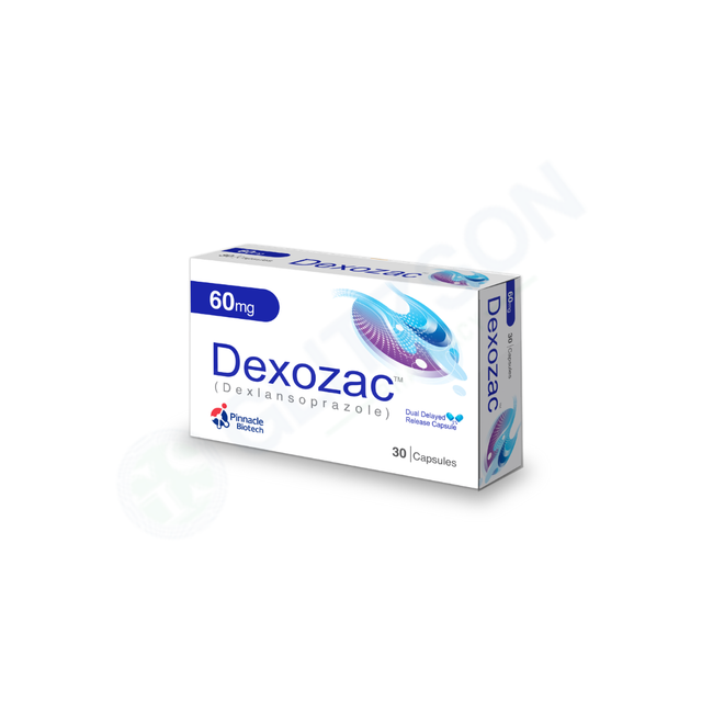 Dexozac Tablets 60mg (1 Box = 3 Strips) (1 Strip = 10 Tablets) Hover Image