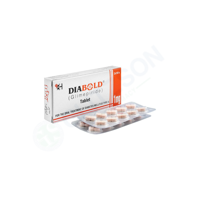 Diabold Tablets 1mg (1 Strip = 10 Tablets) Hover Image