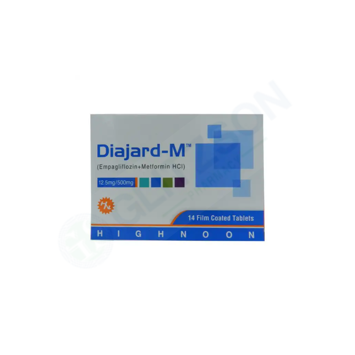 Diajard-M Tablets 12.5/500mg (1 Box = 2 Strips) (1 Strip = 7 Tablets)