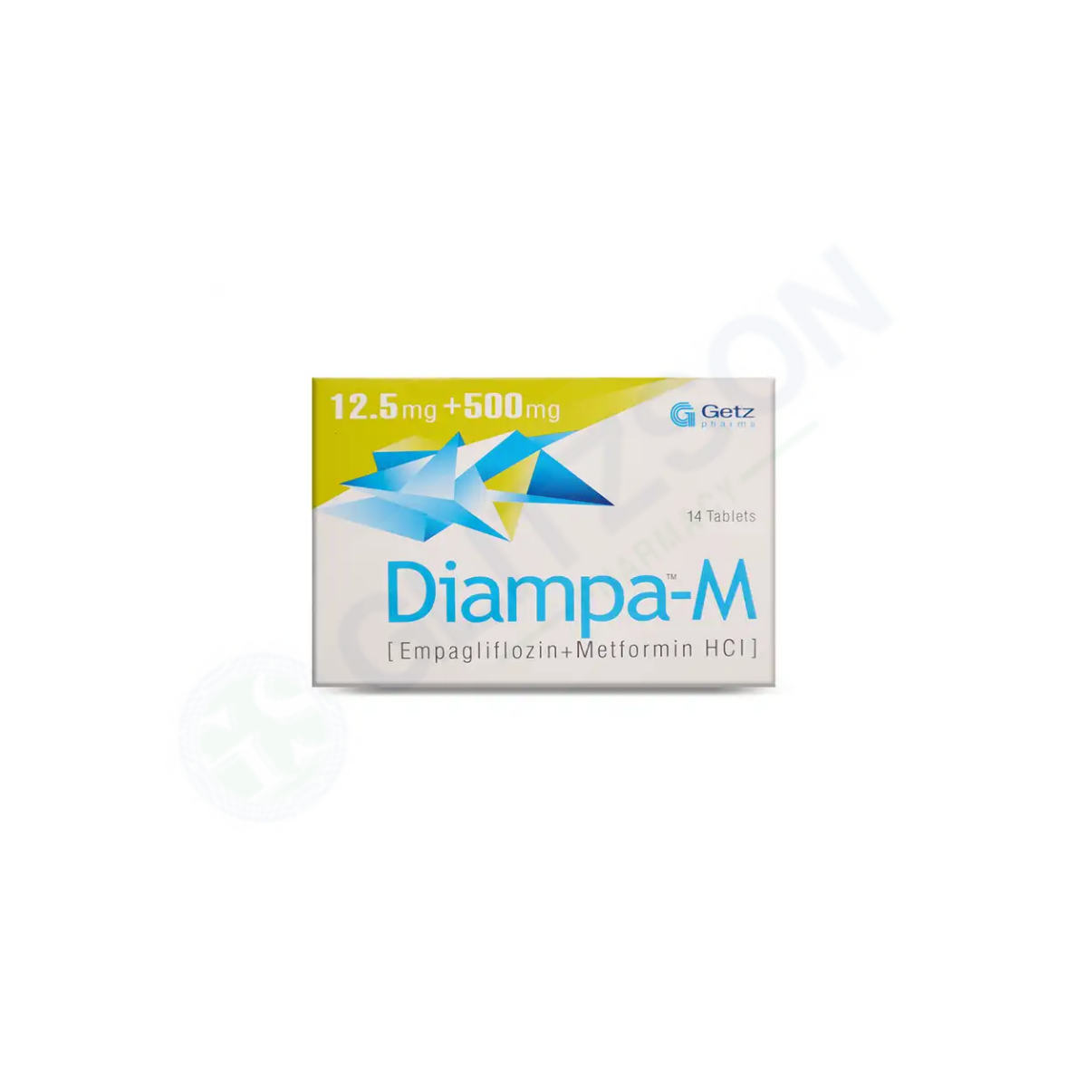 Diampa-M Tablets 12.5mg+500mg (1 Strip = 7 Tablets)